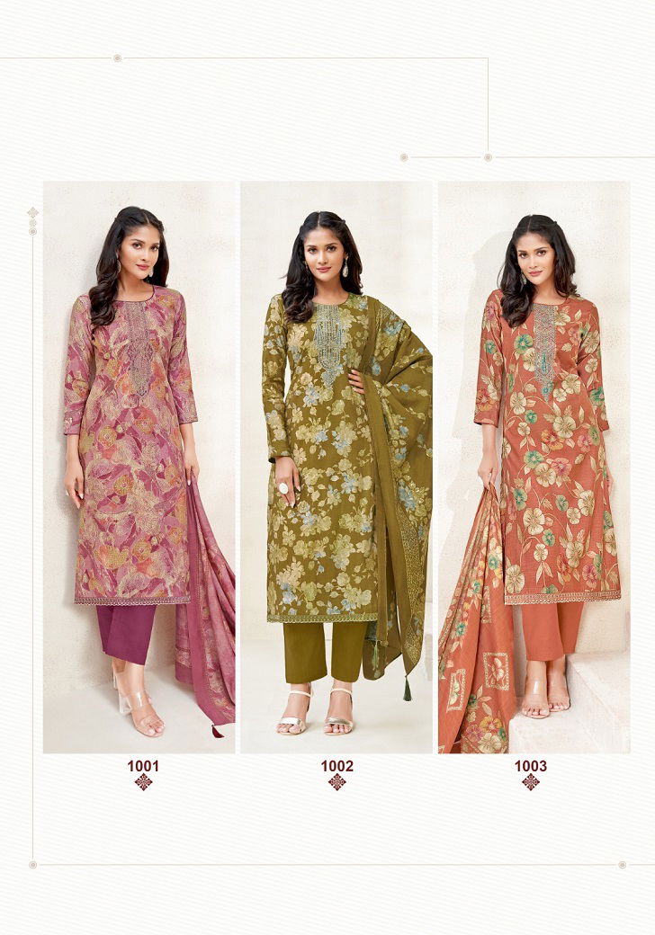Kora Vol 1 By Suryajyoti Neck Embroidery Designer Dress Material Manufacturers